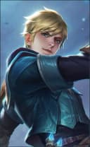 Gusion wearing the Moonlight Sonata skin, in-game portrait