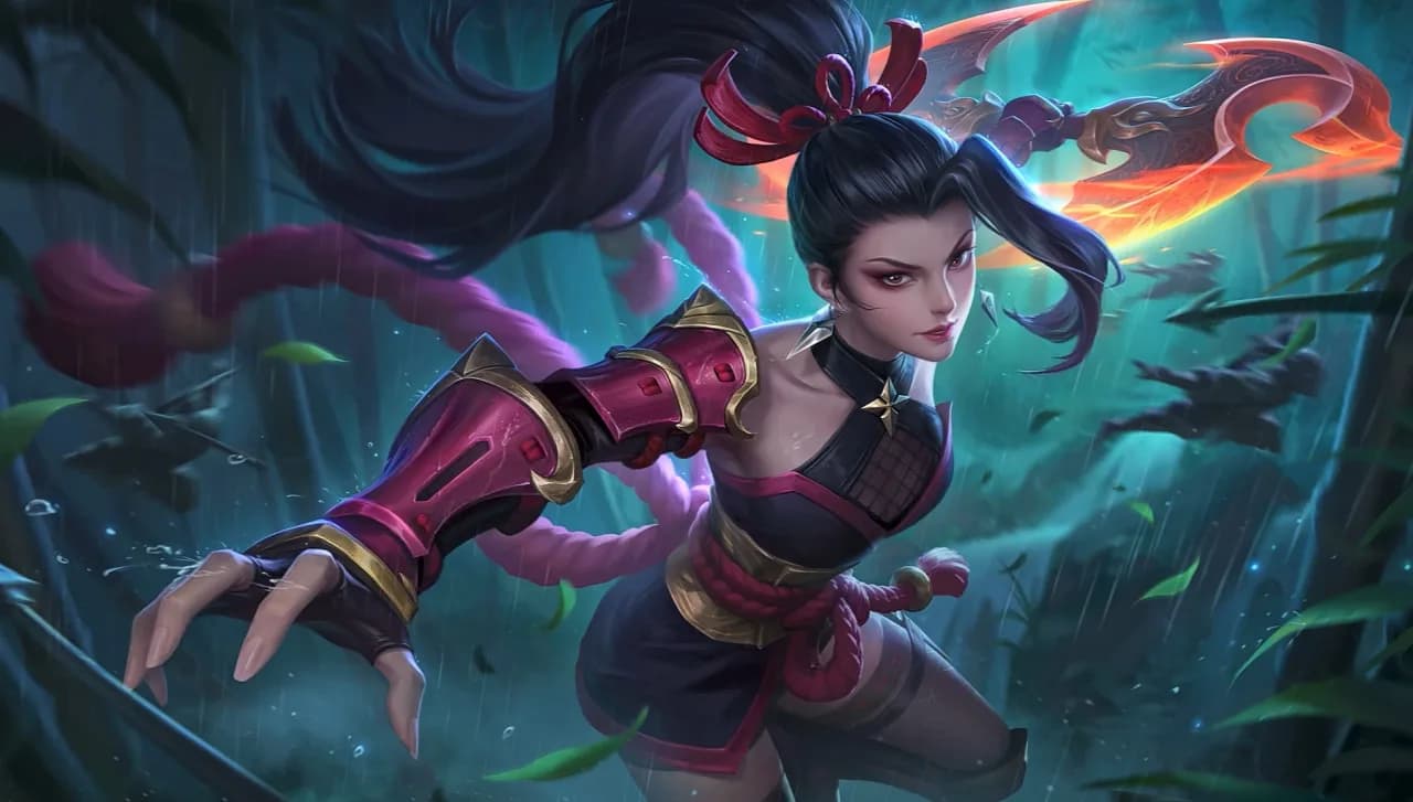 Hanabi Scarlet Flower skin artwork