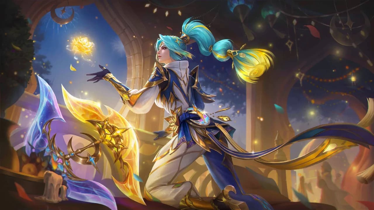 Hanabi Twin Crescent skin artwork