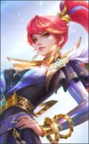 Hanabi wearing the Chic Glamour skin, in-game portrait