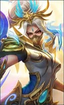 Hanabi wearing the Riverland Phoenix skin, in-game portrait