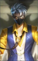 Hanzo wearing the Insidious Tutor skin, in-game portrait