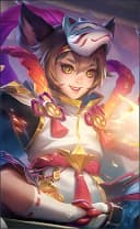 Harith wearing the Psychic skin, in-game portrait