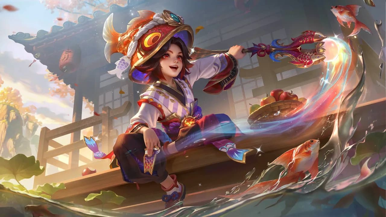 Harley Dreaming Koi skin artwork