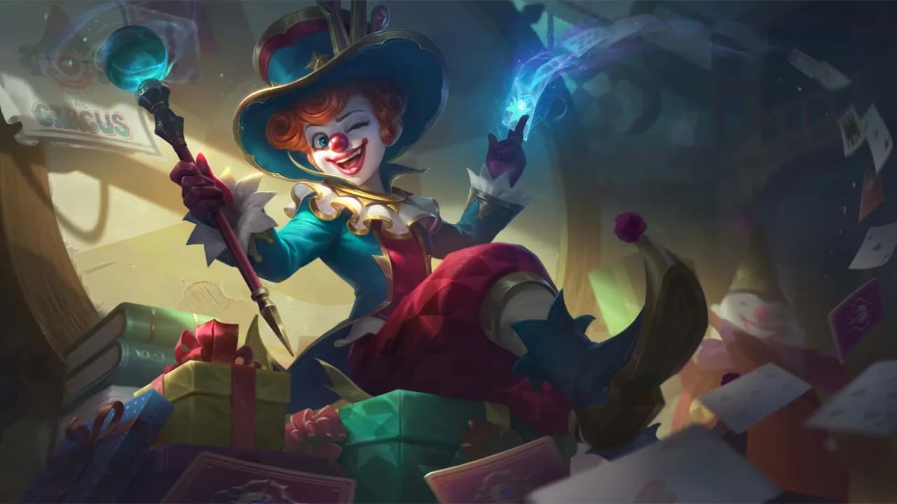 Harley Naughty Joker skin artwork