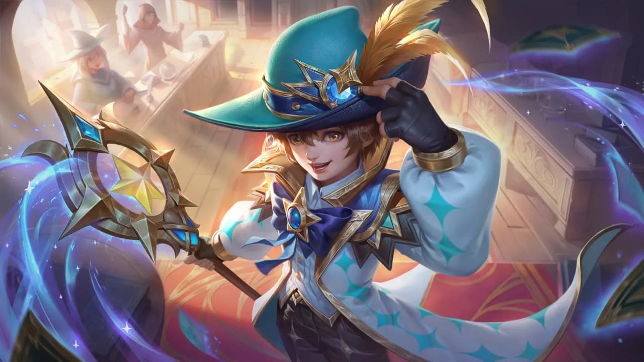 Harley Star Magician skin artwork