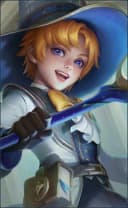 Harley wearing the Pulsar Prodigy skin, in-game portrait