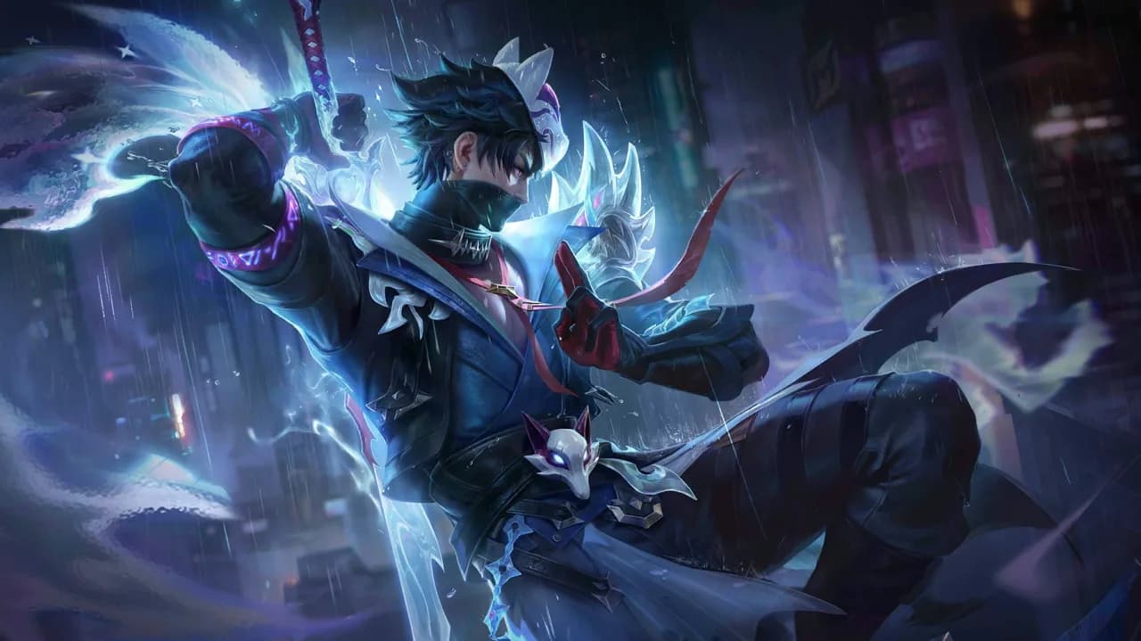 Hayabusa Kitsune's Shadow skin artwork
