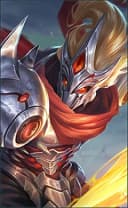 Hayabusa wearing the Experiment 21 skin, in-game portrait
