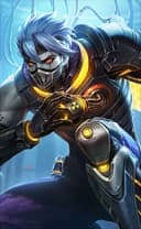 Hayabusa wearing the Biological Weapon skin, in-game portrait