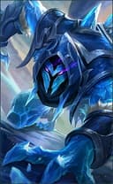 Helcurt wearing the Ice Scythe skin, in-game portrait