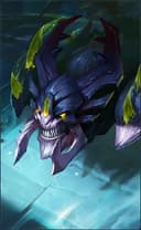 Helcurt wearing the Evolved Predator skin, in-game portrait