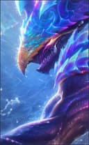 Helcurt wearing the Kaiju of the Deep skin, in-game portrait
