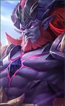 Hylos wearing the Abyssal Shaman skin, in-game portrait