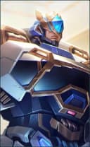 Johnson wearing the Starblazer skin, in-game portrait