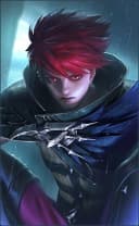 Julian wearing the Scarlet Raven skin, in-game portrait