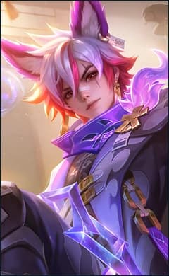Julian wearing the Meowkin Tracker skin, in-game portrait