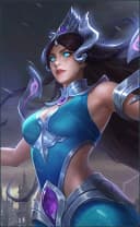 Kadita wearing the Atlantean Princess skin, in-game portrait