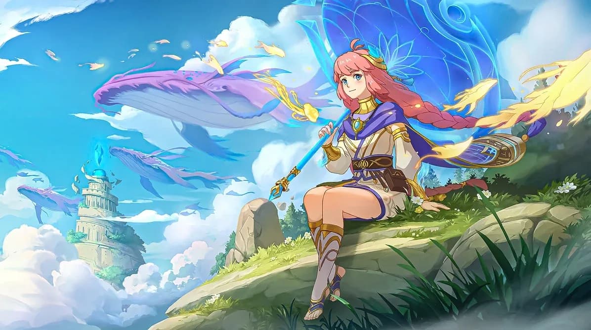 Kagura Beyond the Clouds Kagura skin artwork