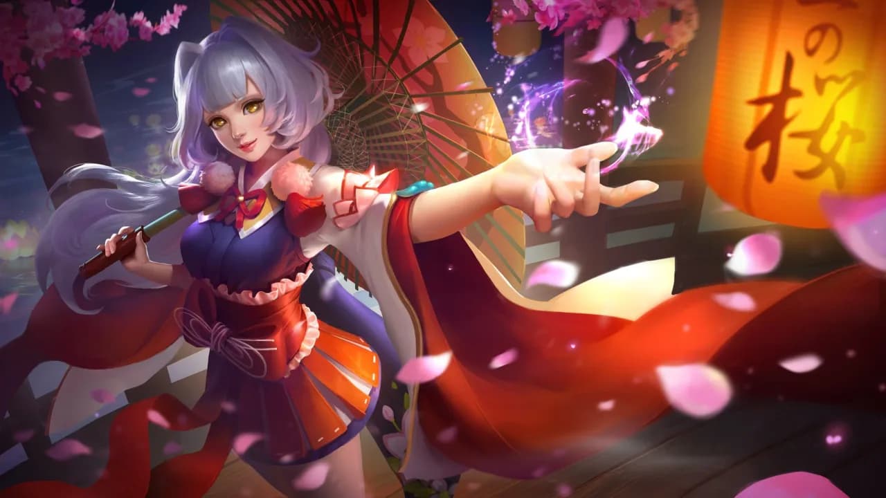 Kagura Cherry Witch skin artwork