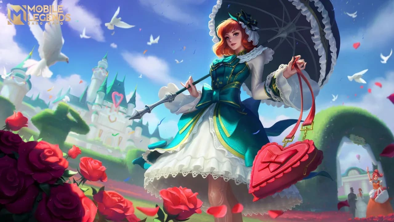 Kagura Flower Season skin artwork