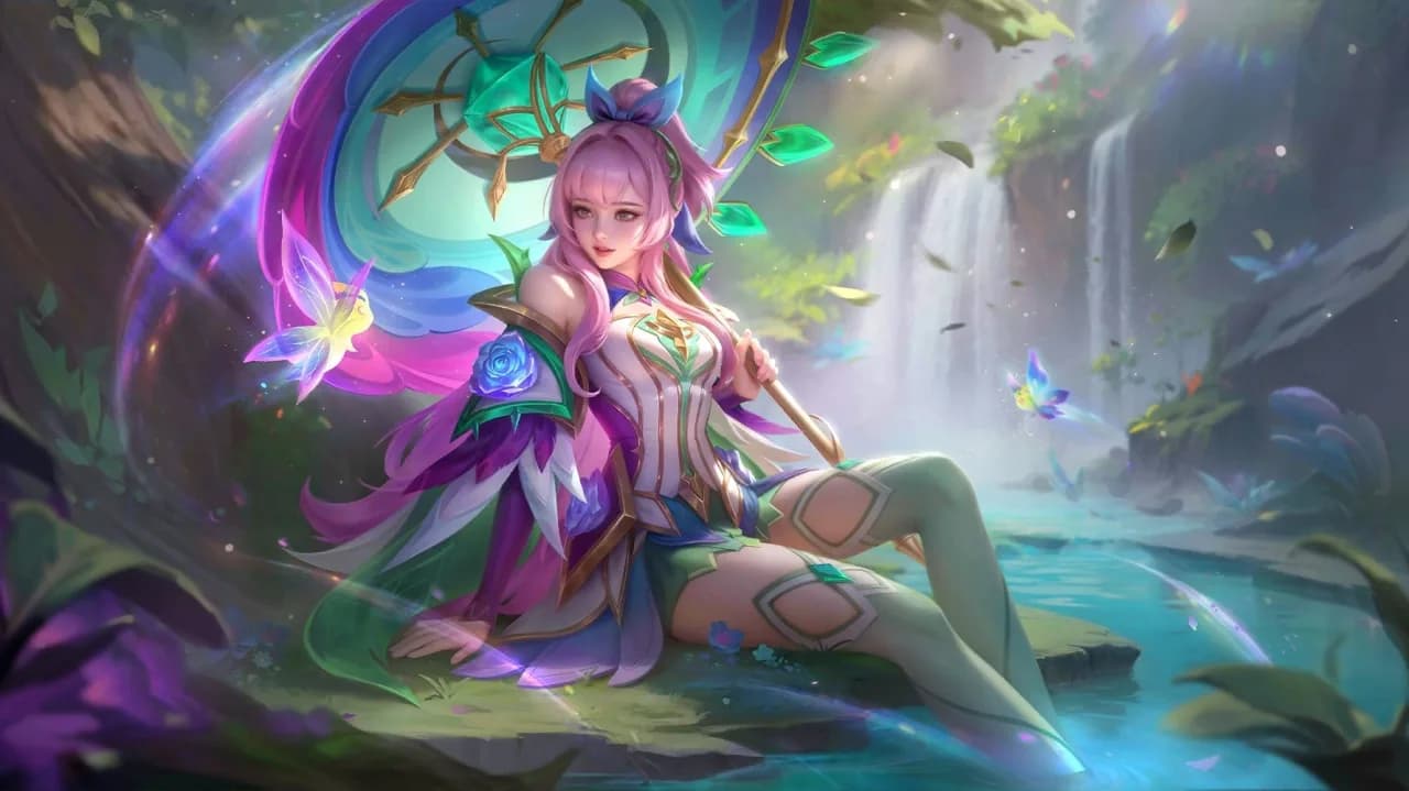 Kagura Jade Blossom skin artwork