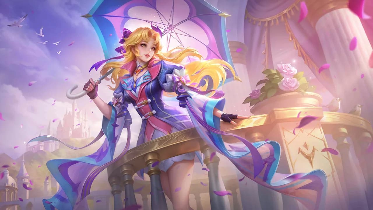 Kagura Lady Parasol skin artwork