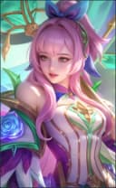 Kagura wearing the Jade Blossom skin, in-game portrait