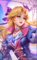 Kagura wearing the Lady Parasol skin, in-game portrait