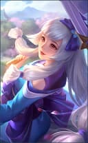 Kagura wearing the Onmyouji Master skin, in-game portrait