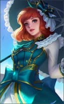 Kagura wearing the Flower Season skin, in-game portrait