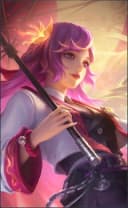 Kagura wearing the Exorcist Kagura skin, in-game portrait