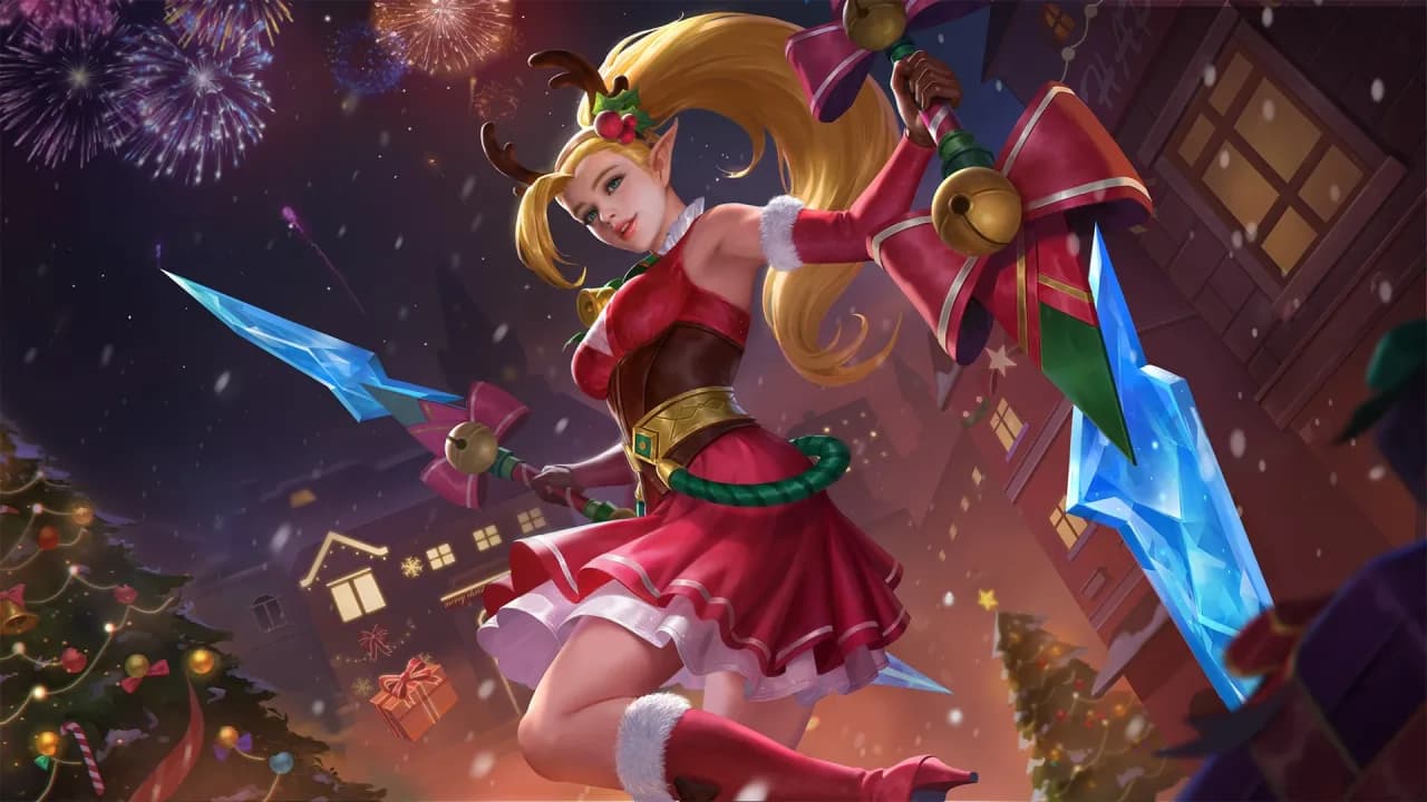 Karina Christmas Carnival skin artwork