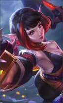Karina wearing the Spider Lily skin, in-game portrait