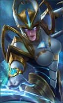 Karrie wearing the Rising Star skin, in-game portrait