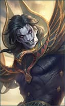 Khufra wearing the Desert Tyrant skin, in-game portrait