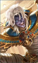 Khufra wearing the Desert Owl skin, in-game portrait