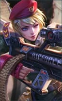 Kimmy wearing the Charge Leader skin, in-game portrait
