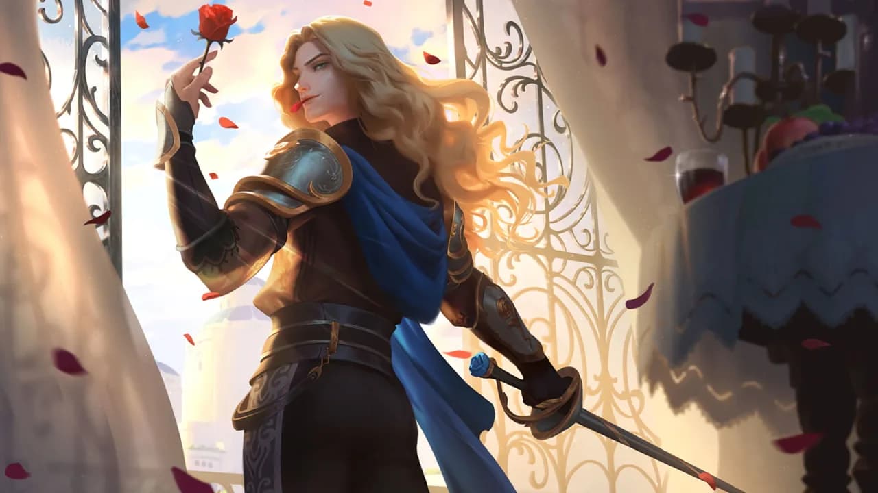 Lancelot Blade of Roses skin artwork