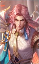 Lancelot wearing the Marques of Blades skin, in-game portrait