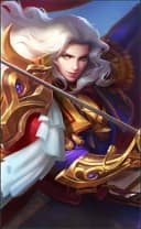 Lancelot wearing the Royal Matador skin, in-game portrait