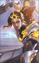 Lapu-Lapu wearing the Adlaw's Chosen skin, in-game portrait