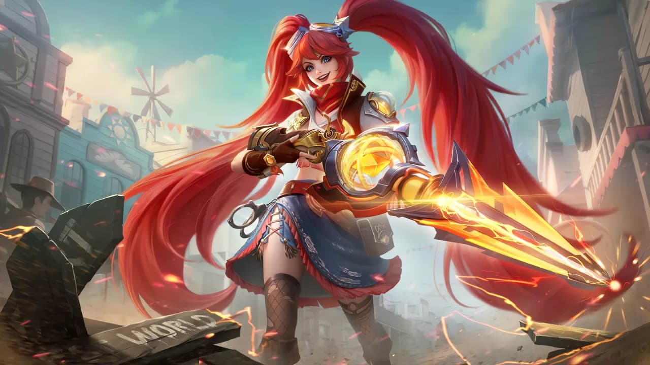 Layla Blazing Gun skin artwork