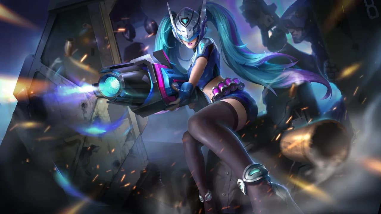 Layla Blue Spectre skin artwork