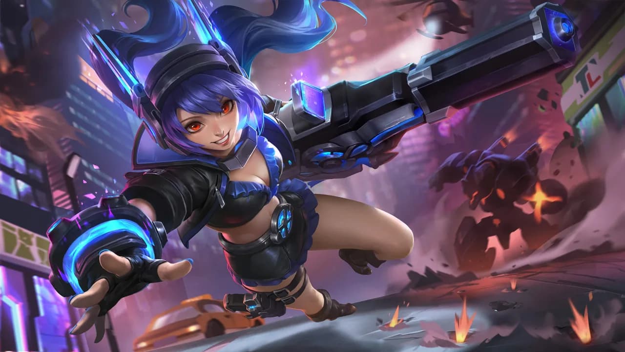 Layla Classic Malefic Gunner skin artwork