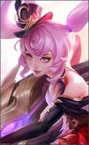 Layla wearing the Twilight Waltz skin, in-game portrait