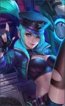 Layla wearing the Green Flash skin, in-game portrait