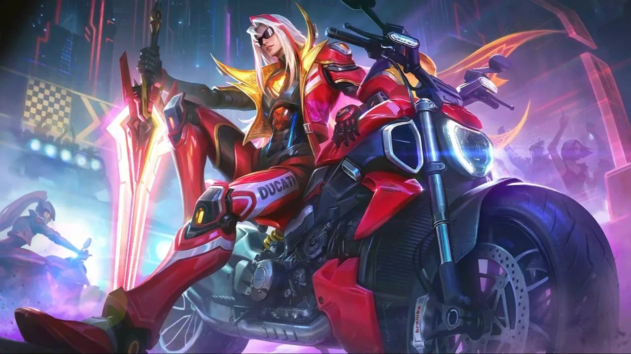 Leomord Diavel V4 Rider skin artwork
