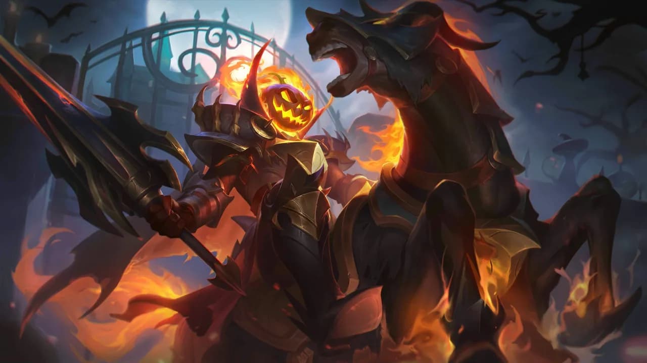 Leomord Jack-o'-lantern skin artwork