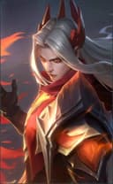 Leomord wearing the Inferno Soul skin, in-game portrait